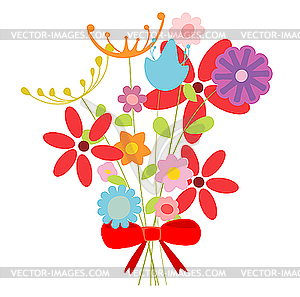 Bouquet of flowers - vector clipart