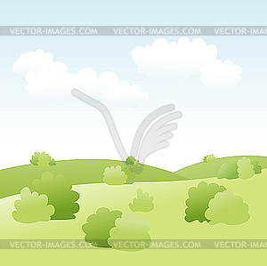 Spring landscape - vector clipart