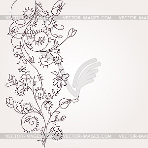 Floral ornament - vector image