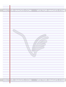 Blank sheet - vector image