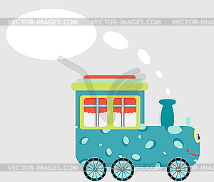 Cartoon train - vector clipart