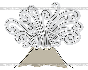 Volcano - vector clipart