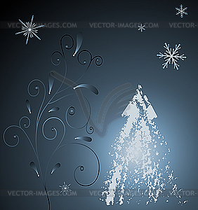 Winter card - vector clipart