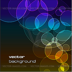 Abstract background with circles - vector image