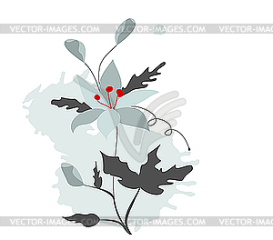 Floral design - vector image
