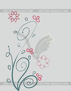 Floral design - vector image
