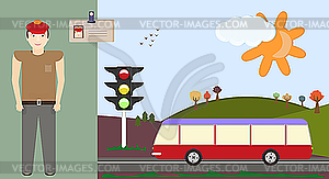 Driver - vector clip art