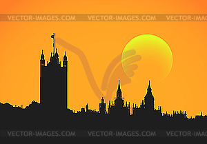 London architecture - vector clip art