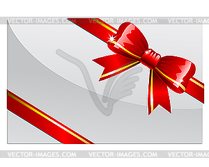 Red bow - vector clipart / vector image