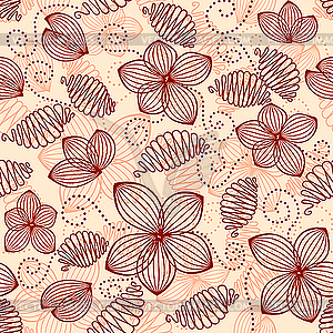 Vintage seamless pattern - vector clipart