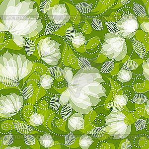 Seamless floral pattern - vector clip art