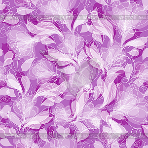 Бесшовный цветочный узор - изображение в векторе