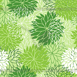 Seamless floral pattern - color vector clipart