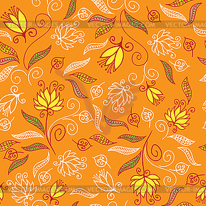 Floral seamless pattern - vector clipart