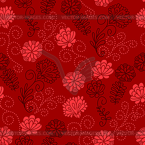 Seamless floral pattern - vector clip art