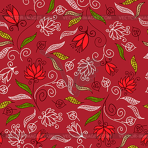 Seamless floral pattern - vector EPS clipart