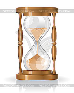 Sand glass clock - vector clip art