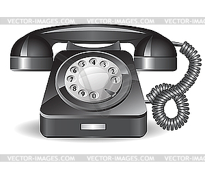 Рeтро телефон - стоковое векторное изображение