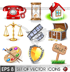 Set of icons - vector image