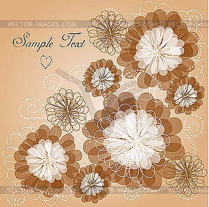 Floral background - vector image