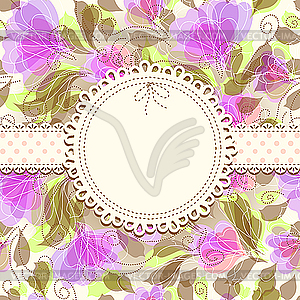 Vintage card - vector clipart / vector image