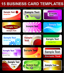 Business card templates - vector clipart