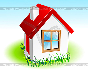 Small house - vector clipart