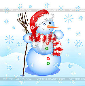 Snowman - vector image
