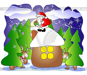 Christmas card - vector image