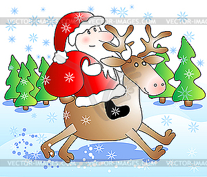 Christmas card - vector image