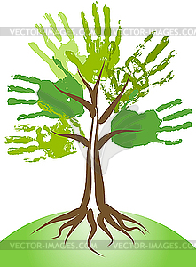 Handing tree - vector clipart