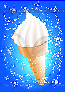 Sweet ice-cream - color vector clipart