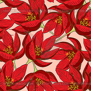 Seamless floral pattern - vector image