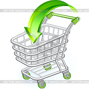 Shopping cart - vector image