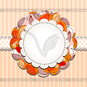 Round frame - vector clipart