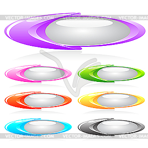 Set of shiny buttons - vector clip art