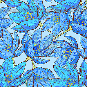 Seamless floral pattern - vector clipart