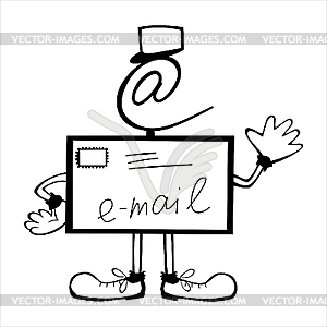 Postman - vector clipart