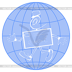 Postman - vector image