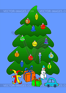 The Christmas tree - vector image