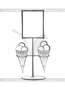 Ice-cream - vector image