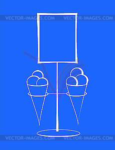 Ice-cream - vector image