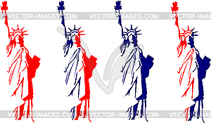Статуя Свободы - стоковое векторное изображение