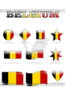 Belgium flag icon - vector image