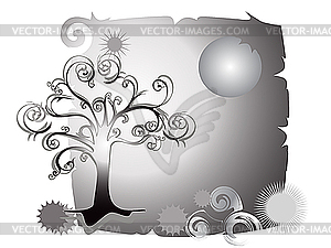 Abstract tree - vector clip art