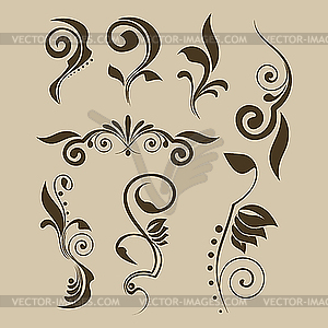 Set of patterns for design - vector clipart