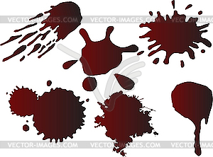  blot blood set - vector image