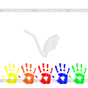 Color hand - vector clipart