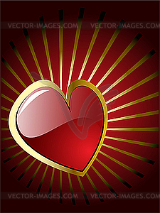 Valentine`s heart - vector clip art