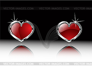 Valentine`s hearts - vector clipart / vector image